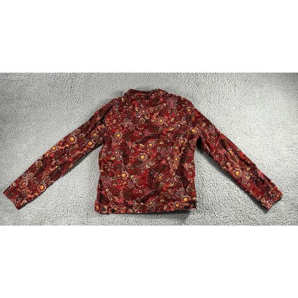 Christopher & Banks Jacket Women Medium Floral Print Boho Colorful Peasant - Picture 2 of 13
